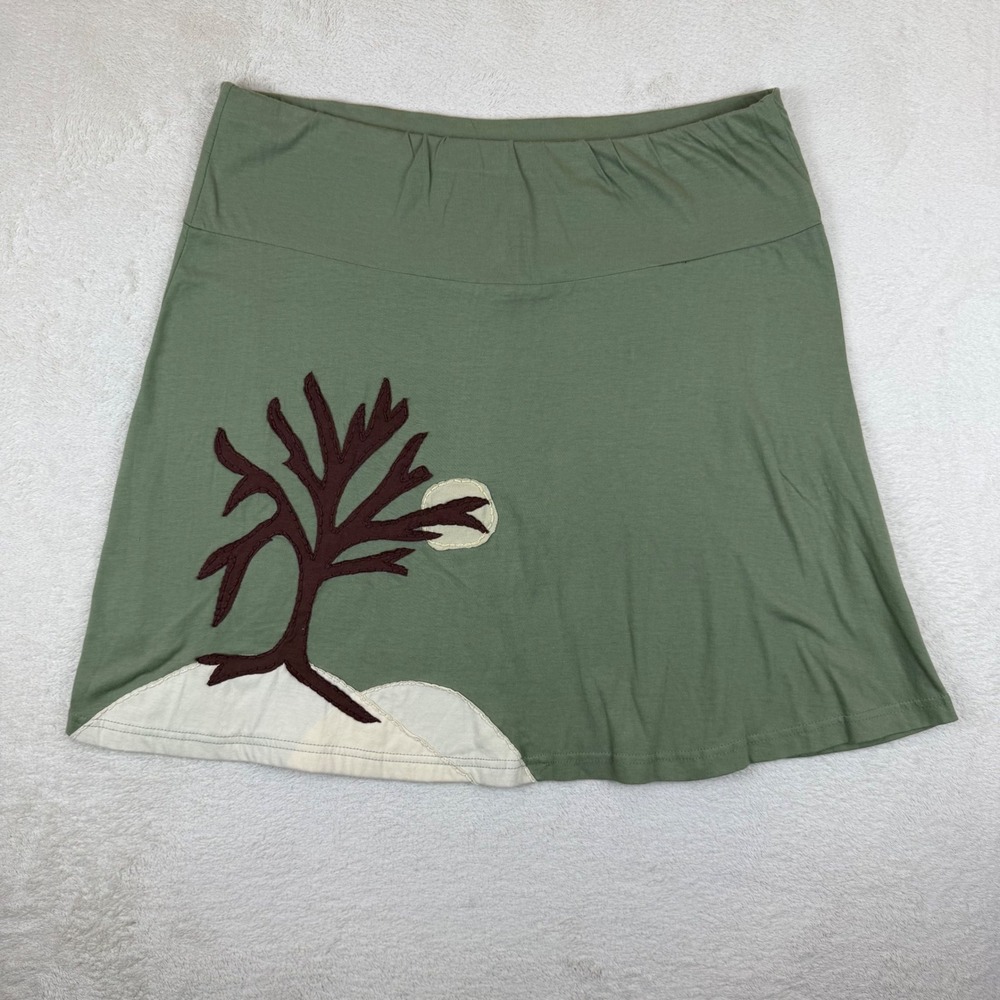 Handmade Style Fairycore Boho Skirt XL Made In Nepal‎ Cottagecore Earthy Tree